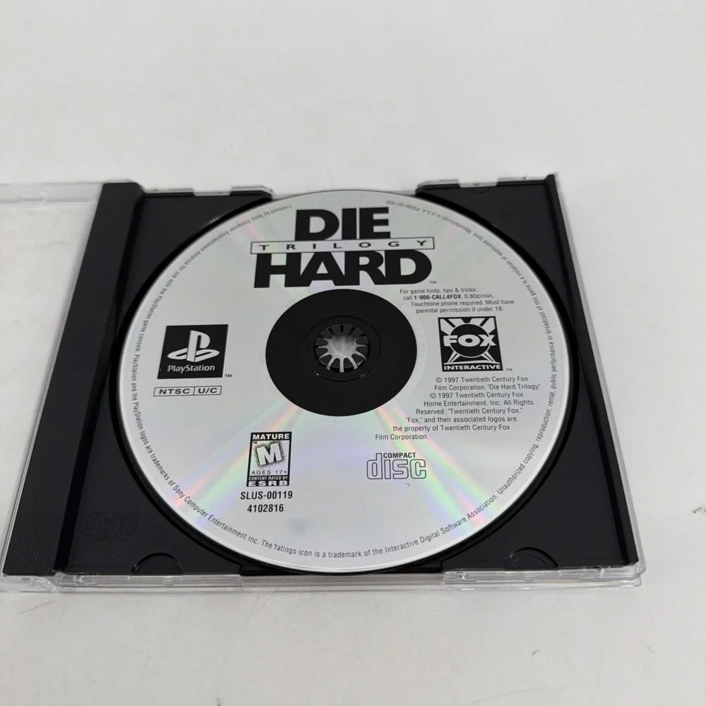 Fox Interactive Die Hard Trilogy (Sony PlayStation 1, 1997) NTSC-U/C M Game